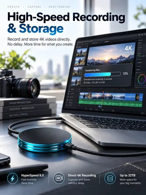 Disque SSD portable USB 3.2, disque SSD magnétique portable 1To